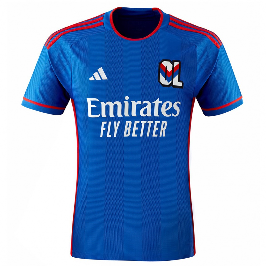 Hombre Fútbol Camiseta Jeff Reine-Adelaide #77 Azul Rojo 2ª Equipación 2023/24 México