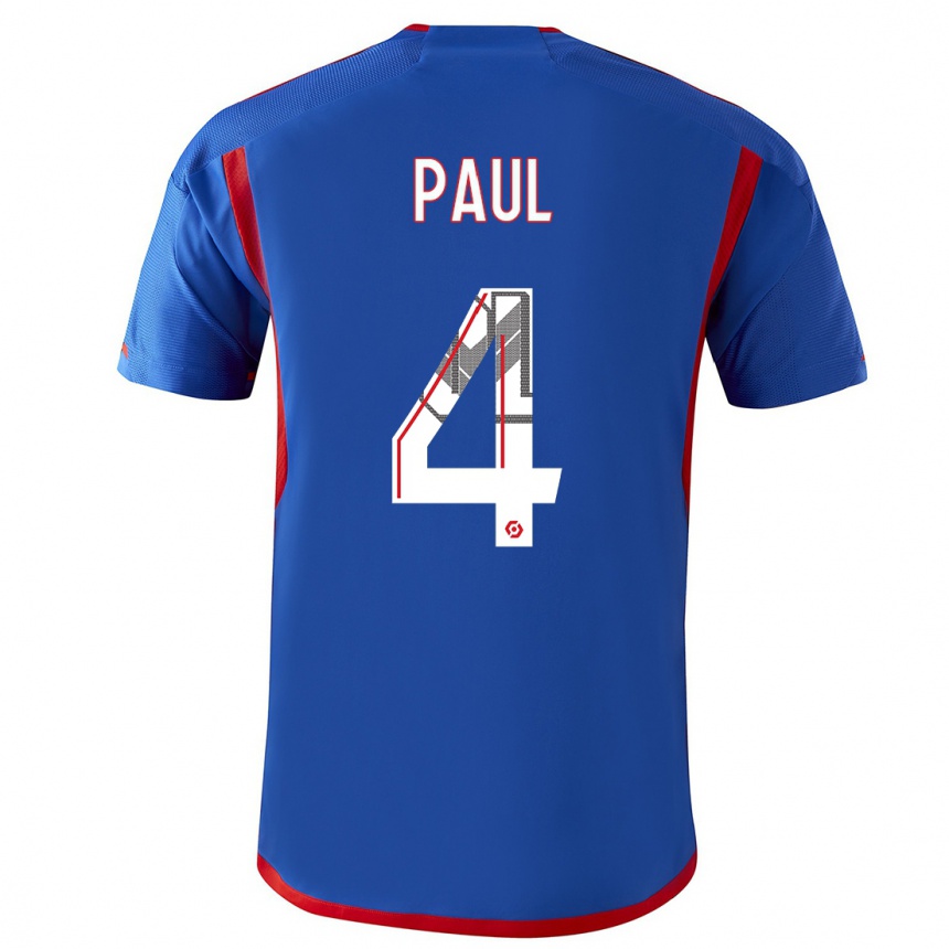 Hombre Fútbol Camiseta Paul Akouokou #0 Azul Rojo 2ª Equipación 2023/24 México