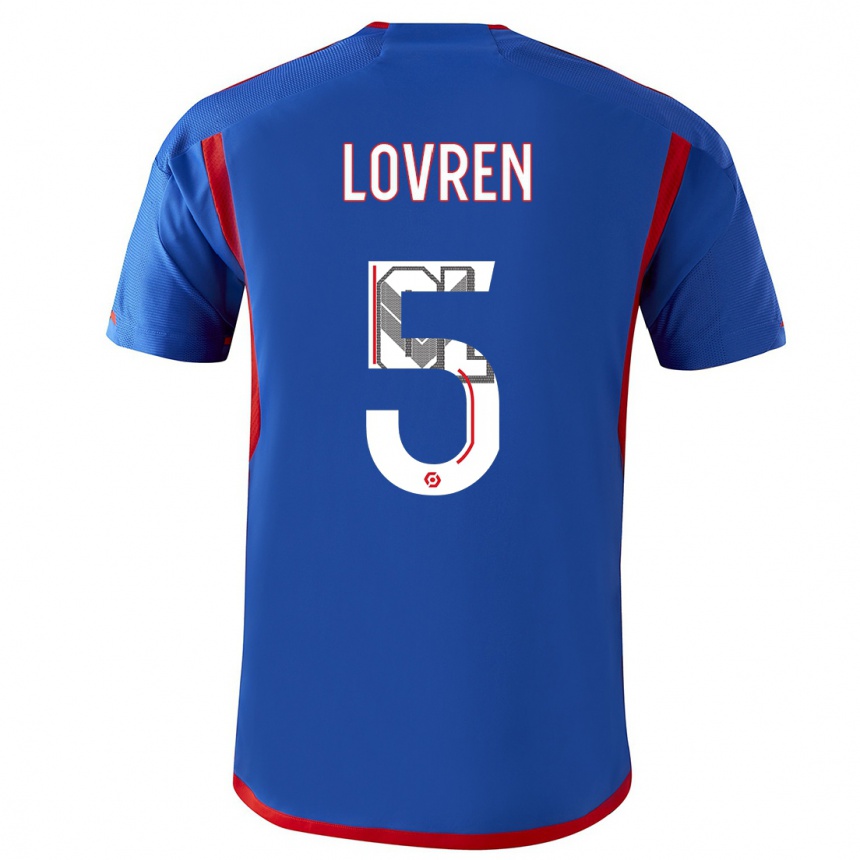 Hombre Fútbol Camiseta Dejan Lovren #5 Azul Rojo 2ª Equipación 2023/24 México