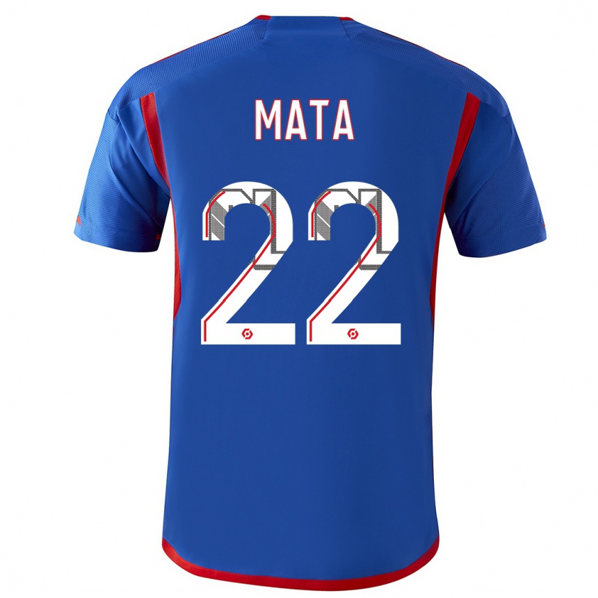 Hombre Fútbol Camiseta Clinton Mata #22 Azul Rojo 2ª Equipación 2023/24 México