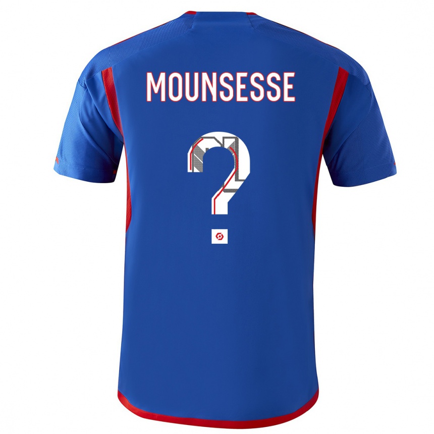 Hombre Fútbol Camiseta Jeremy Mounsesse #0 Azul Rojo 2ª Equipación 2023/24 México