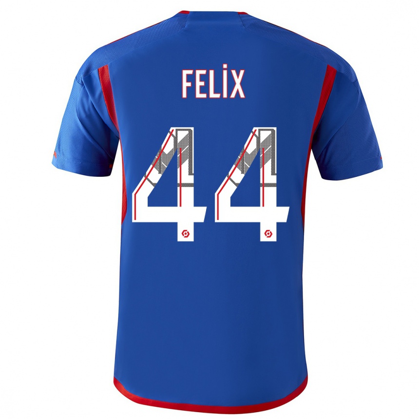 Hombre Fútbol Camiseta Marley Felix #44 Azul Rojo 2ª Equipación 2023/24 México