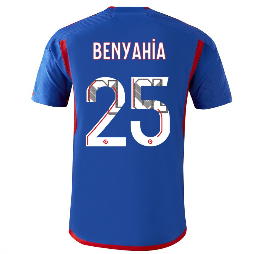 Hombre Fútbol Camiseta Ines Benyahia #25 Azul Rojo 2ª Equipación 2023/24 México