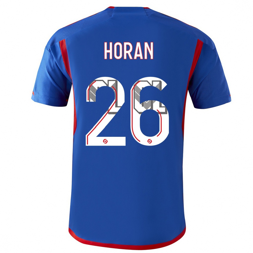 Hombre Fútbol Camiseta Lindsey Horan #26 Azul Rojo 2ª Equipación 2023/24 México