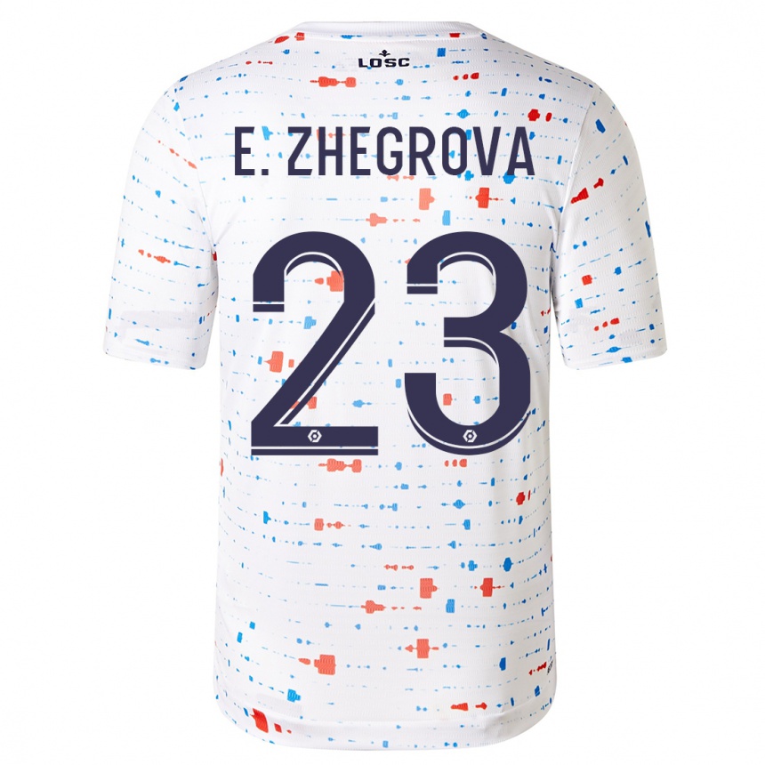 Hombre Fútbol Camiseta Edon Zhegrova #23 Blanco 2ª Equipación 2023/24 México