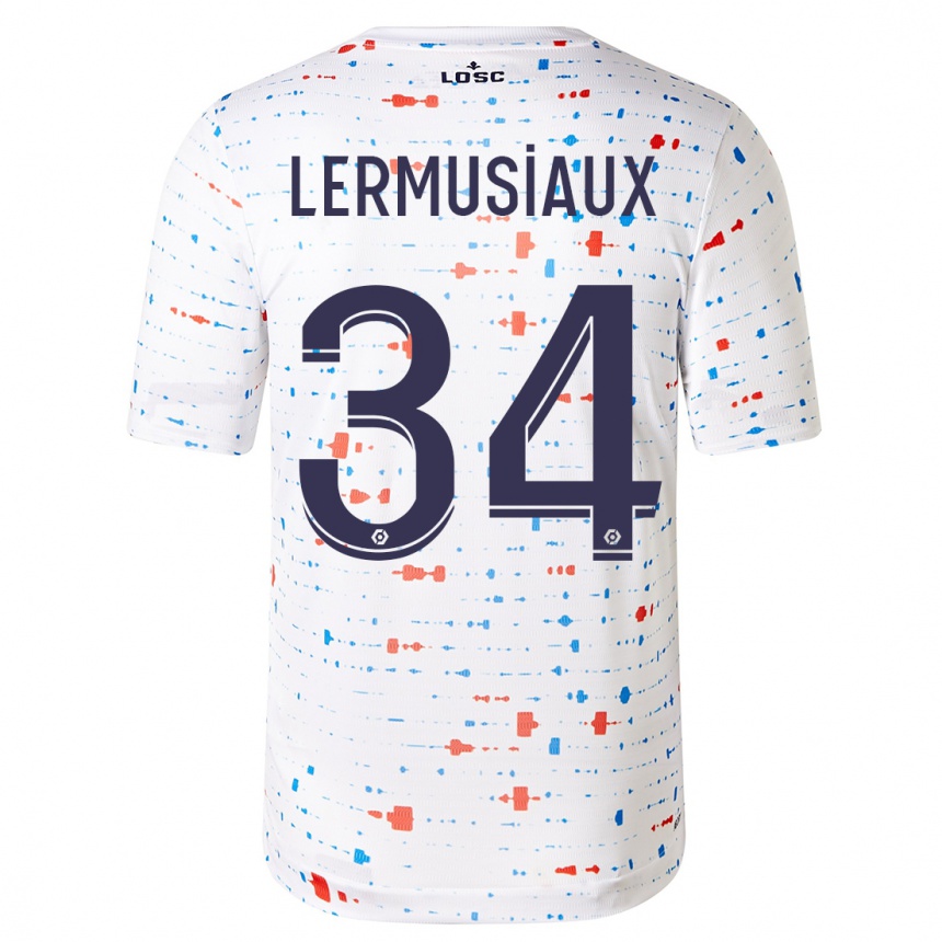 Hombre Fútbol Camiseta Chrystal Lermusiaux #34 Blanco 2ª Equipación 2023/24 México