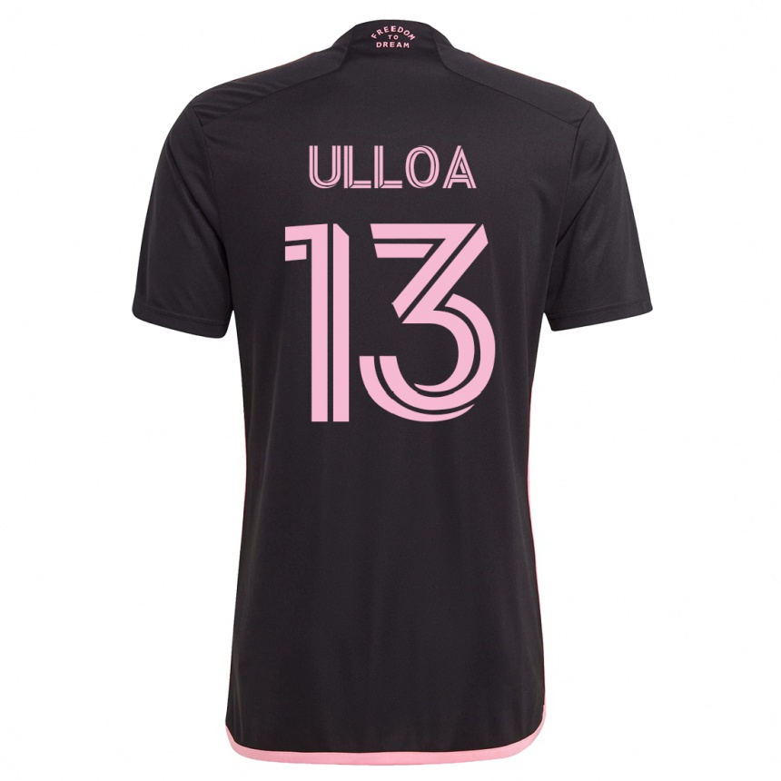 Hombre Fútbol Camiseta Víctor Ulloa #13 Negro 2ª Equipación 2023/24 México