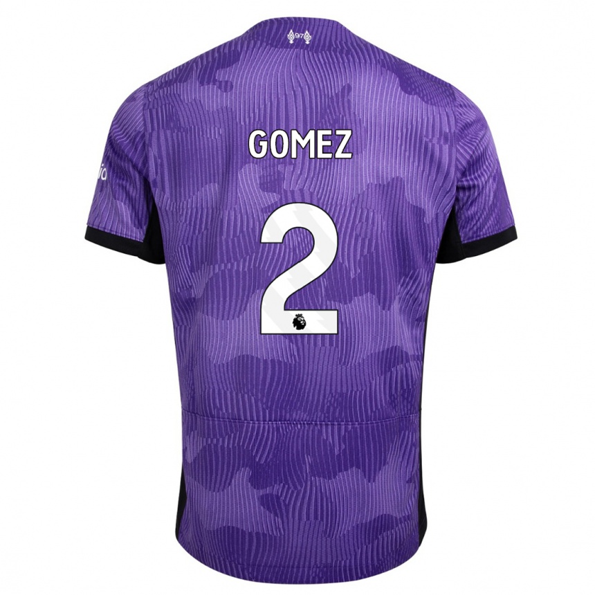 Hombre Fútbol Camiseta Joe Gomez #2 Púrpura Equipación Tercera 2023/24 México