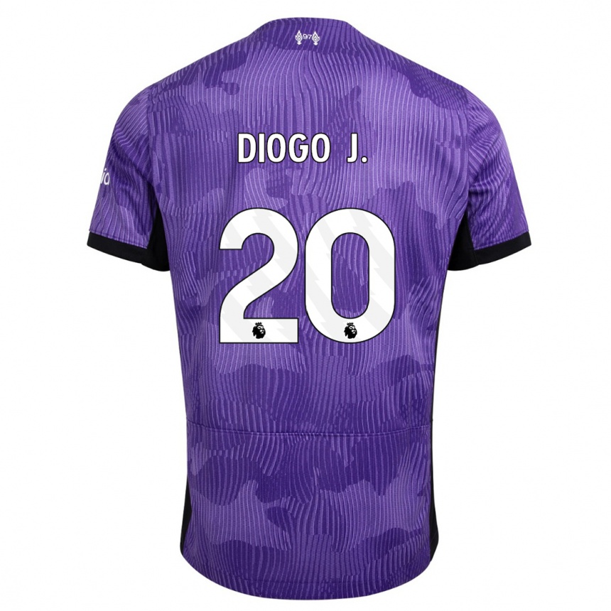 Hombre Fútbol Camiseta Diogo Jota #20 Púrpura Equipación Tercera 2023/24 México