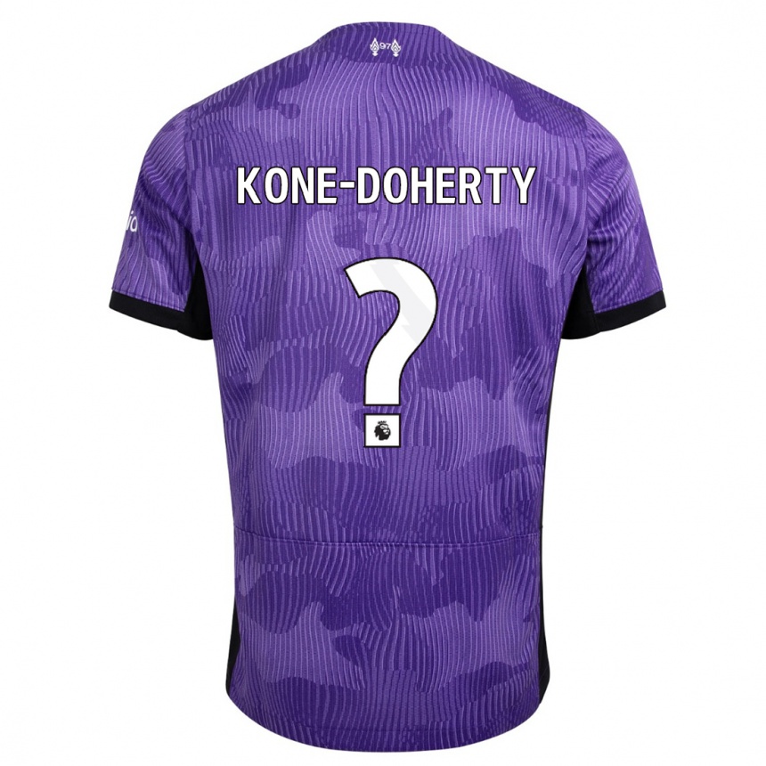 Hombre Fútbol Camiseta Trent Kone-Doherty #0 Púrpura Equipación Tercera 2023/24 México