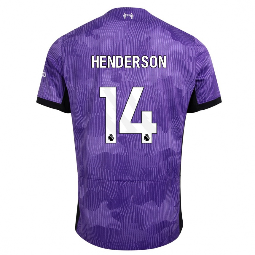 Hombre Fútbol Camiseta Henderson #14 Púrpura Equipación Tercera 2023/24 México