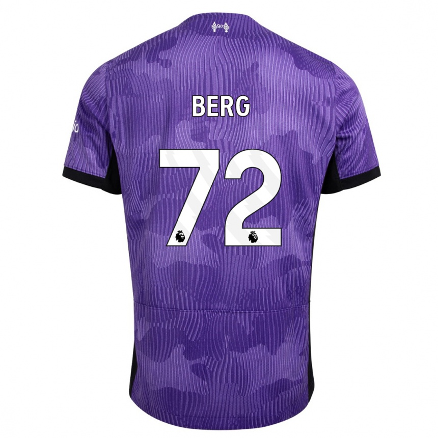 Hombre Fútbol Camiseta Sepp Van Den Berg #72 Púrpura Equipación Tercera 2023/24 México