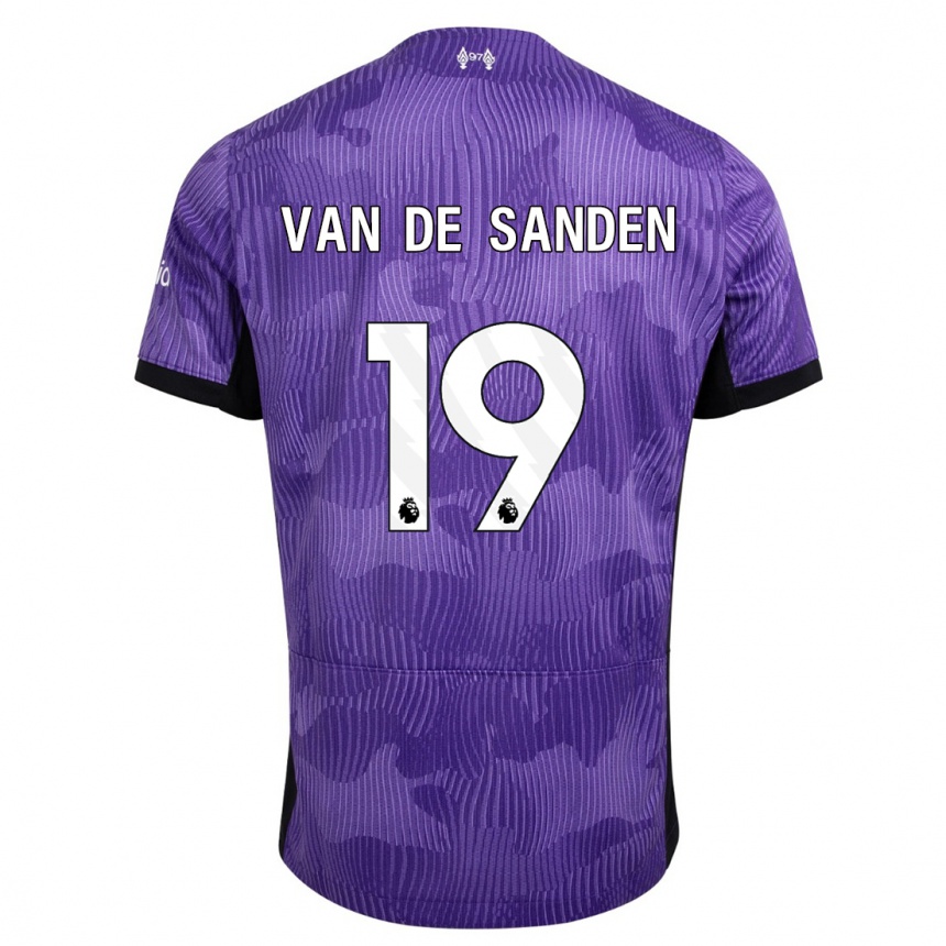 Hombre Fútbol Camiseta Shanice Van De Sanden #19 Púrpura Equipación Tercera 2023/24 México