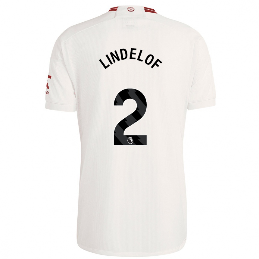 Hombre Fútbol Camiseta Victor Lindelof #2 Blanco Equipación Tercera 2023/24 México