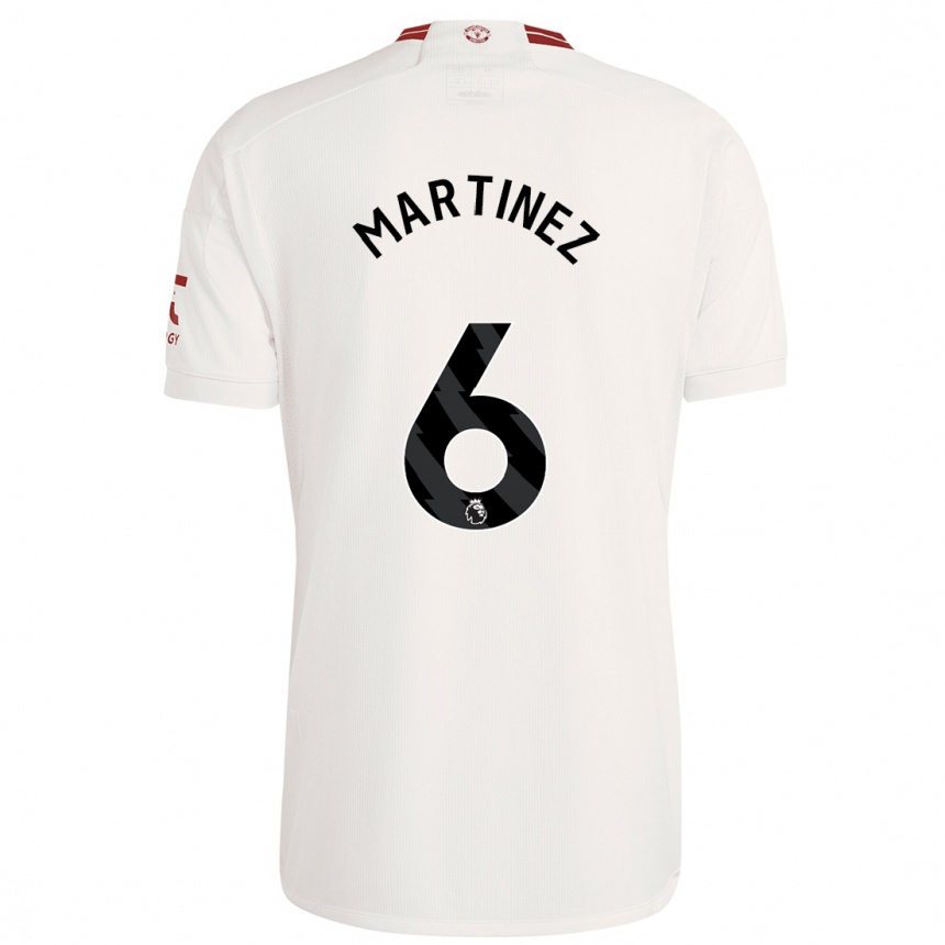 Hombre Fútbol Camiseta Lisandro Martinez #6 Blanco Equipación Tercera 2023/24 México