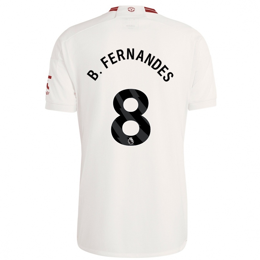 Hombre Fútbol Camiseta Bruno Fernandes #8 Blanco Equipación Tercera 2023/24 México