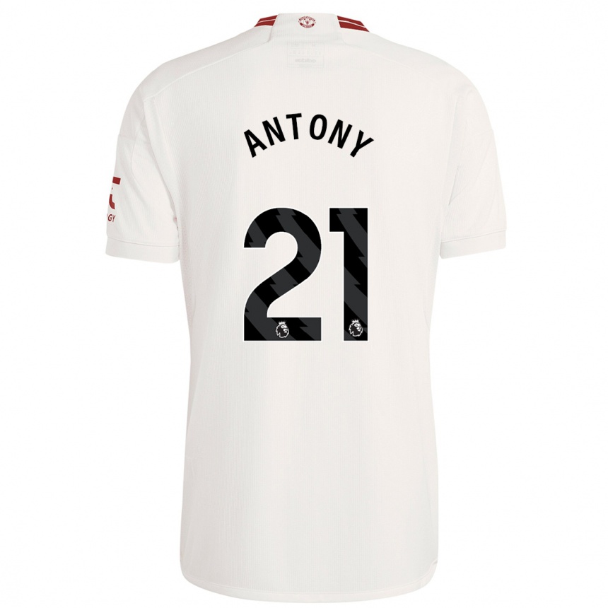 Hombre Fútbol Camiseta Antony #21 Blanco Equipación Tercera 2023/24 México