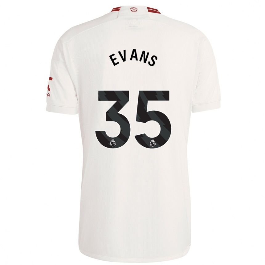 Hombre Fútbol Camiseta Jonny Evans #35 Blanco Equipación Tercera 2023/24 México