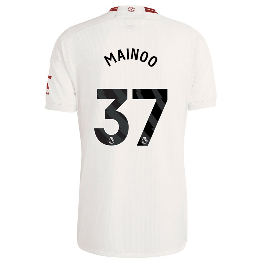 Hombre Fútbol Camiseta Kobbie Mainoo #37 Blanco Equipación Tercera 2023/24 México