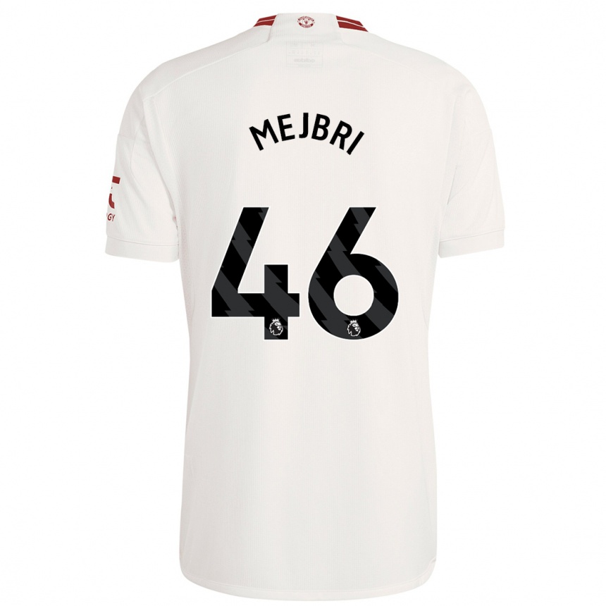 Hombre Fútbol Camiseta Hannibal Mejbri #46 Blanco Equipación Tercera 2023/24 México