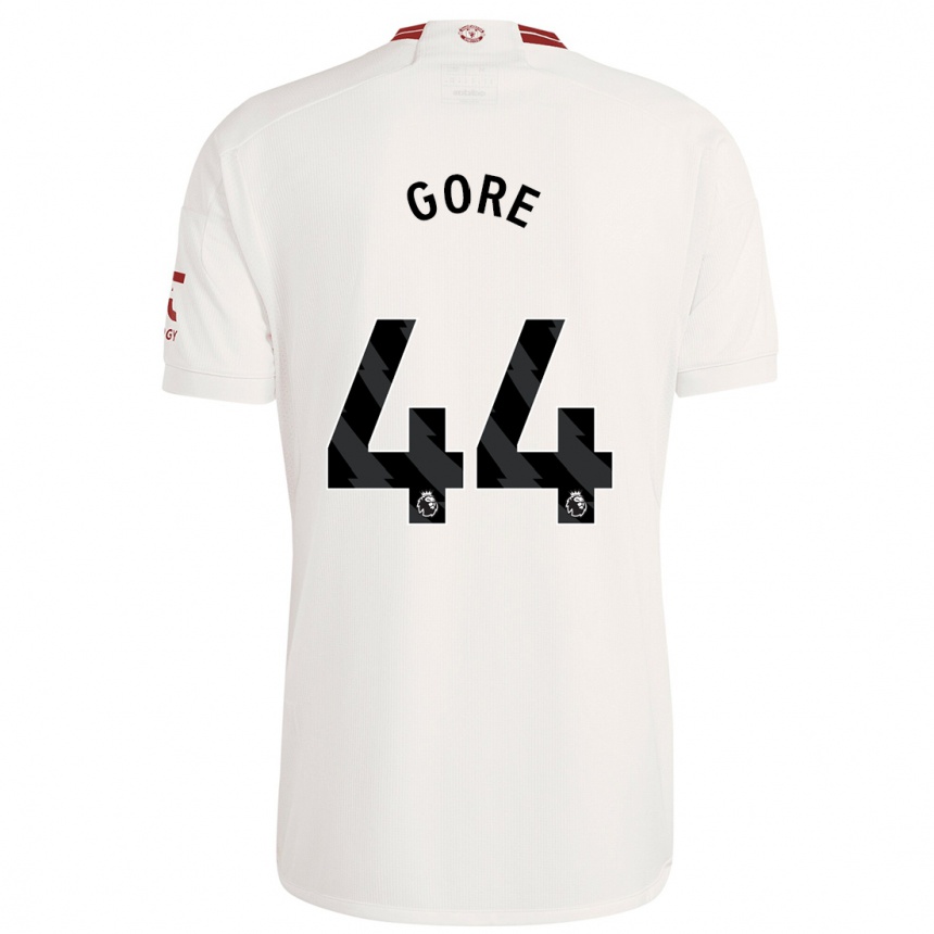 Hombre Fútbol Camiseta Daniel Gore #44 Blanco Equipación Tercera 2023/24 México