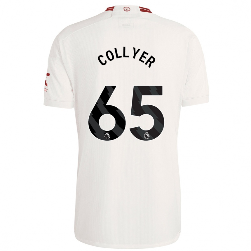 Hombre Fútbol Camiseta Toby Collyer #65 Blanco Equipación Tercera 2023/24 México