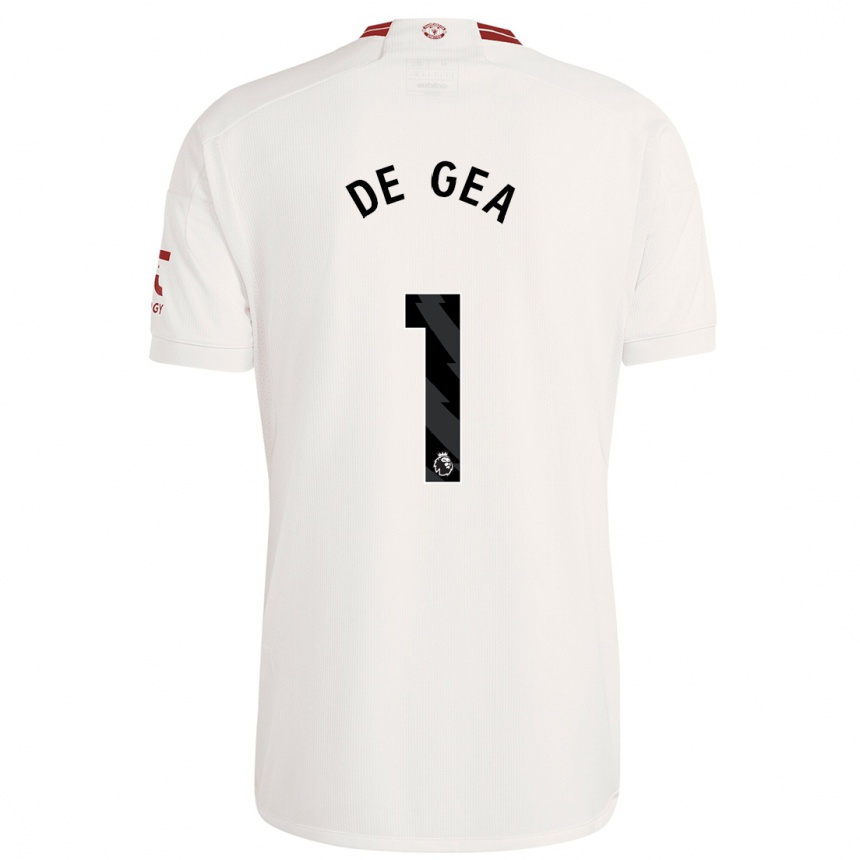 Hombre Fútbol Camiseta David De Gea #1 Blanco Equipación Tercera 2023/24 México