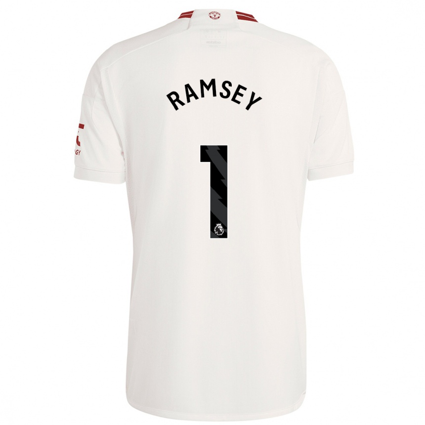 Hombre Fútbol Camiseta Emily Ramsey #1 Blanco Equipación Tercera 2023/24 México