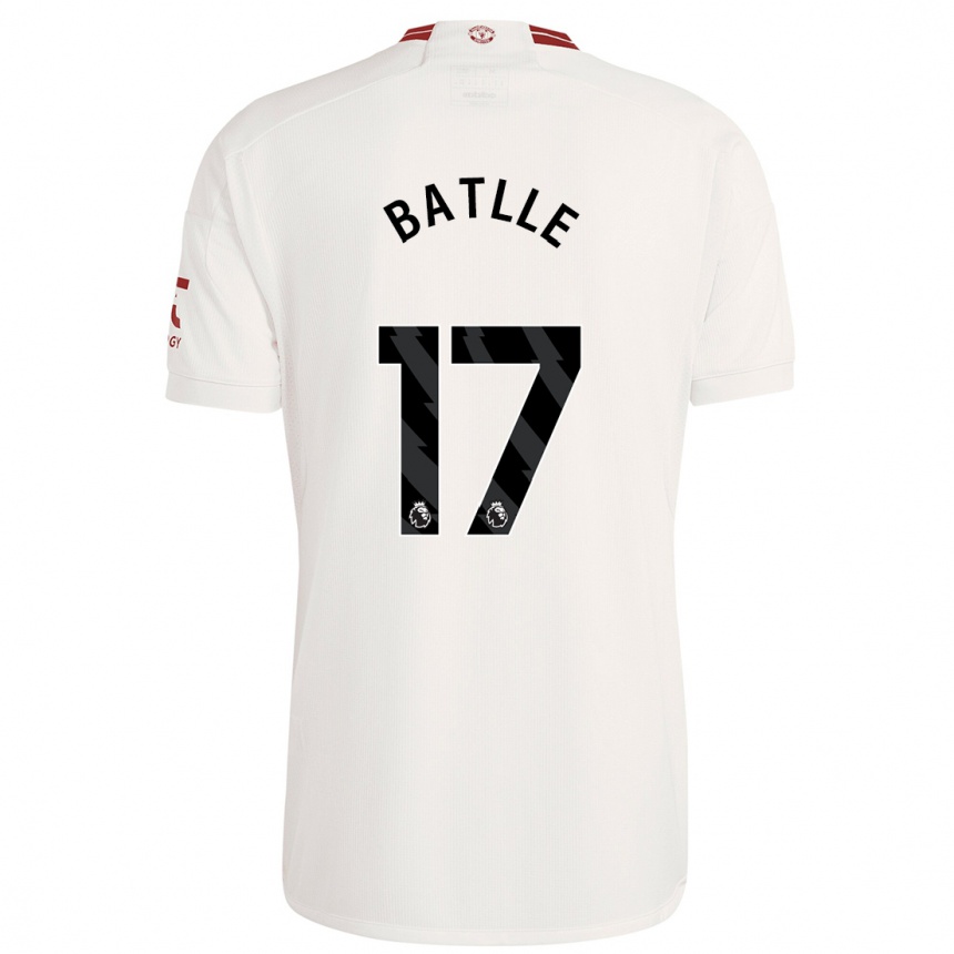 Hombre Fútbol Camiseta Ona Batlle #17 Blanco Equipación Tercera 2023/24 México