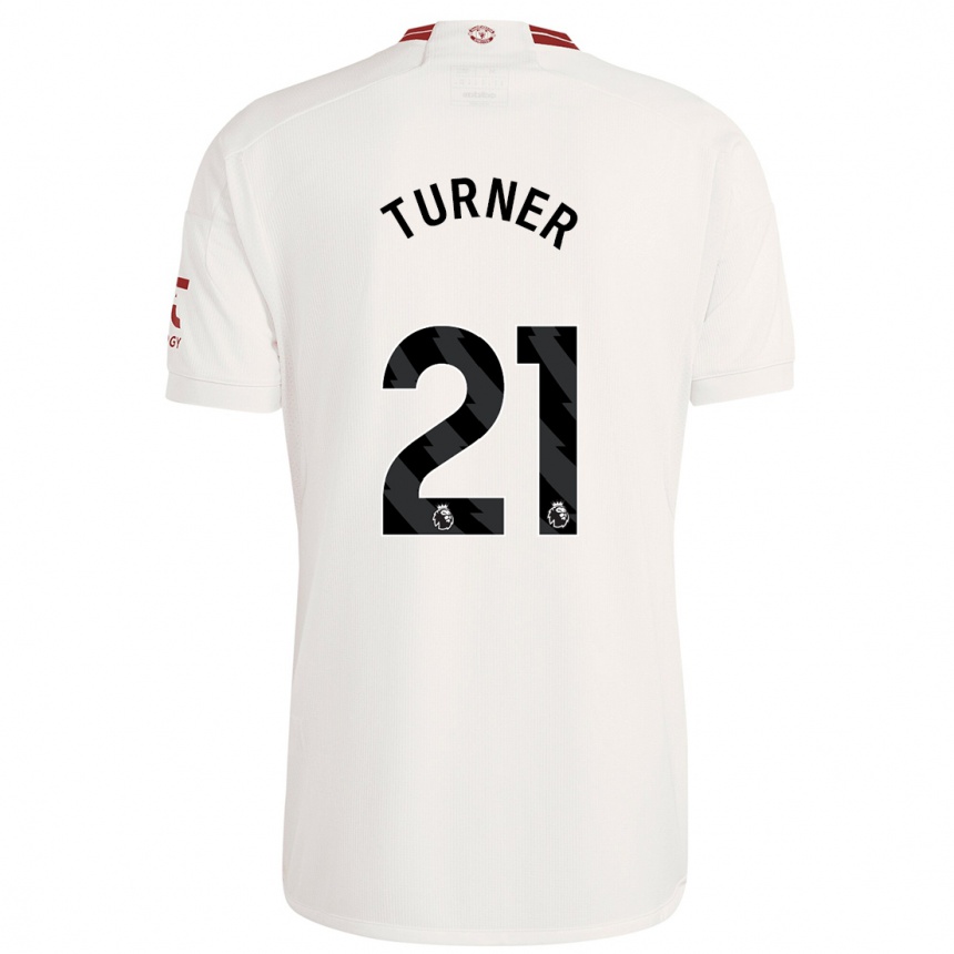 Hombre Fútbol Camiseta Millie Turner #21 Blanco Equipación Tercera 2023/24 México