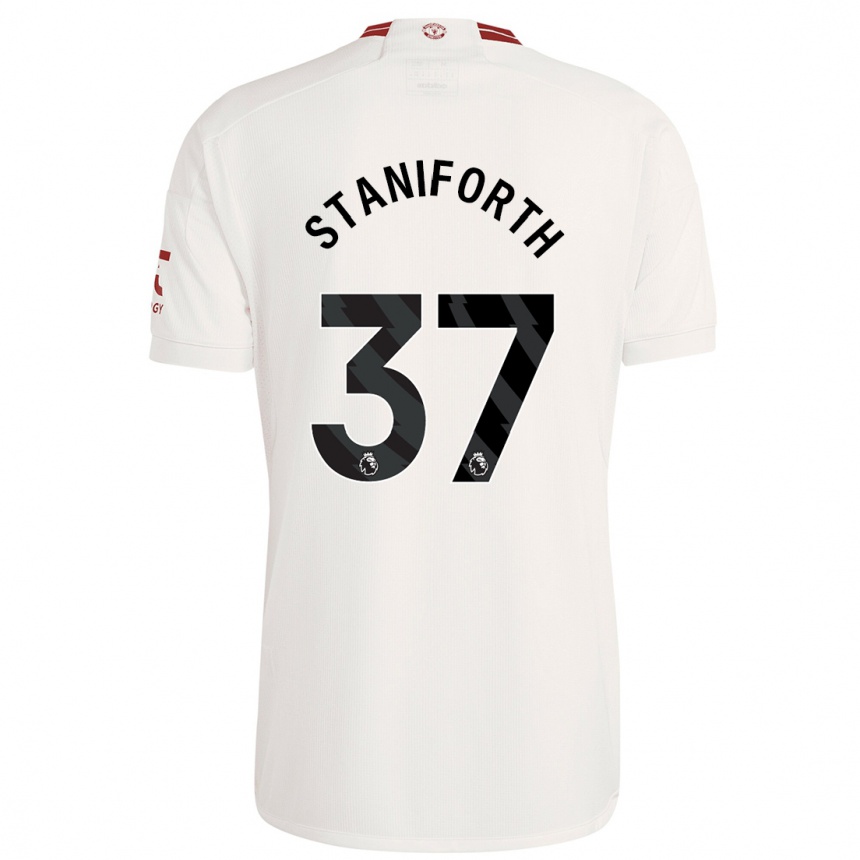 Hombre Fútbol Camiseta Lucy Staniforth #37 Blanco Equipación Tercera 2023/24 México