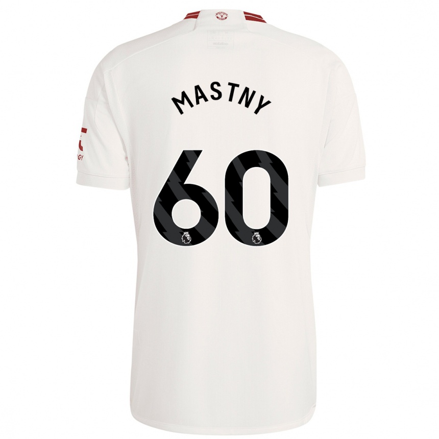 Hombre Fútbol Camiseta Ondrej Mastny #60 Blanco Equipación Tercera 2023/24 México