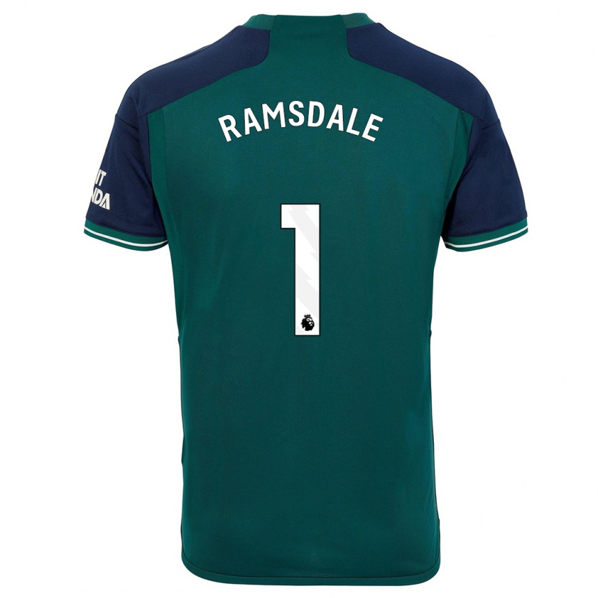 Hombre Fútbol Camiseta Aaron Ramsdale #1 Verde Equipación Tercera 2023/24 México