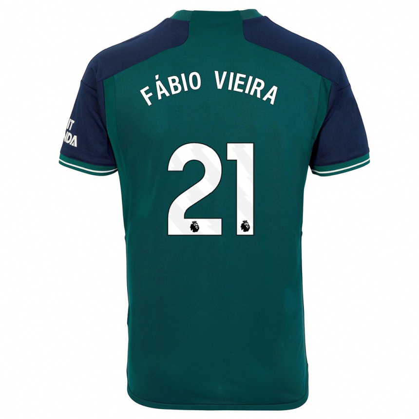 Hombre Fútbol Camiseta Fabio Vieira #21 Verde Equipación Tercera 2023/24 México