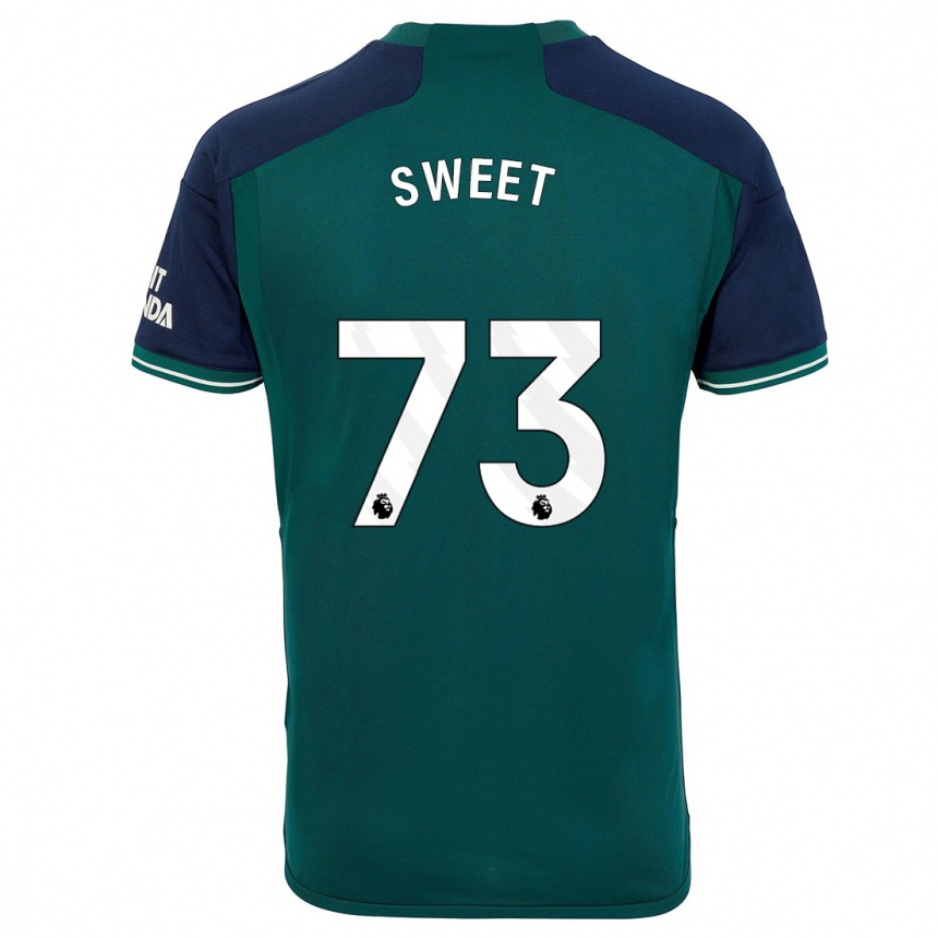 Hombre Fútbol Camiseta James Sweet #73 Verde Equipación Tercera 2023/24 México