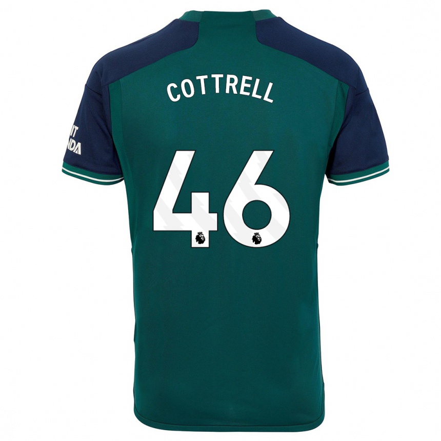 Hombre Fútbol Camiseta Ben Cottrell #46 Verde Equipación Tercera 2023/24 México