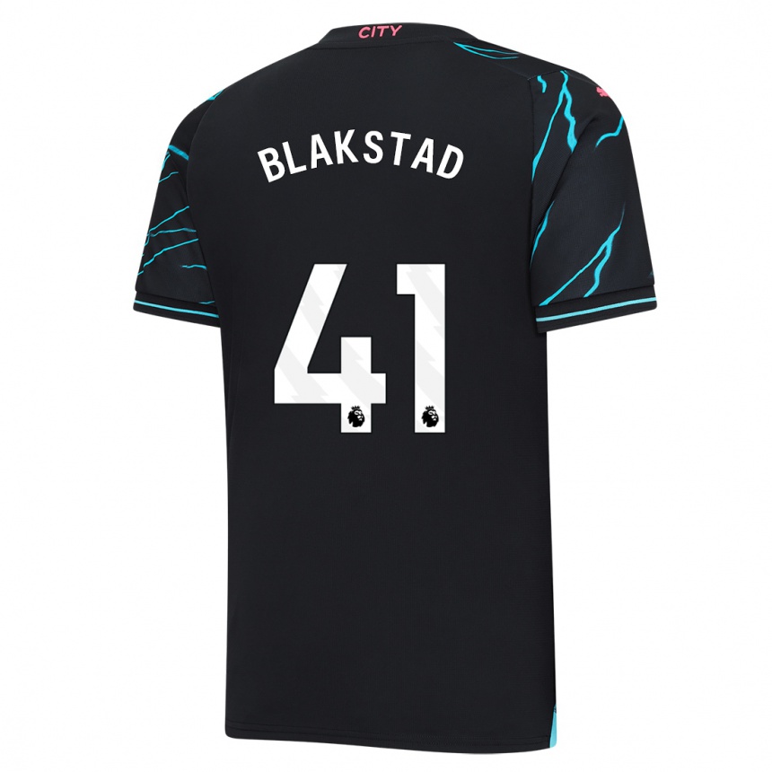 Hombre Fútbol Camiseta Julie Blakstad #41 Azul Oscuro Equipación Tercera 2023/24 México