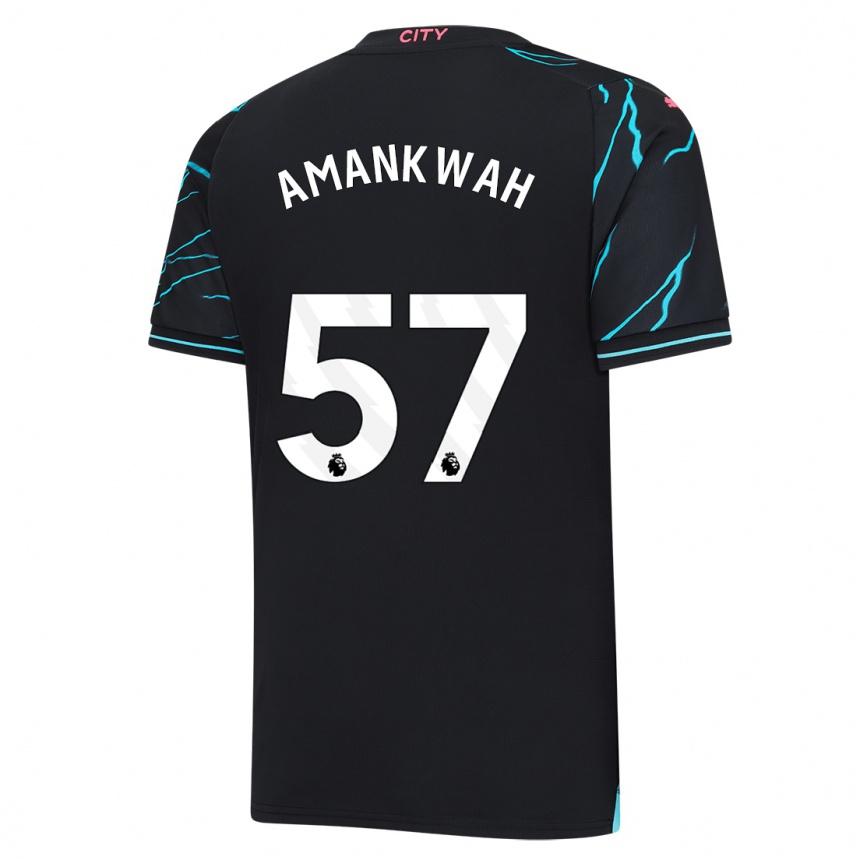 Hombre Fútbol Camiseta Yeboah Amankwah #57 Azul Oscuro Equipación Tercera 2023/24 México