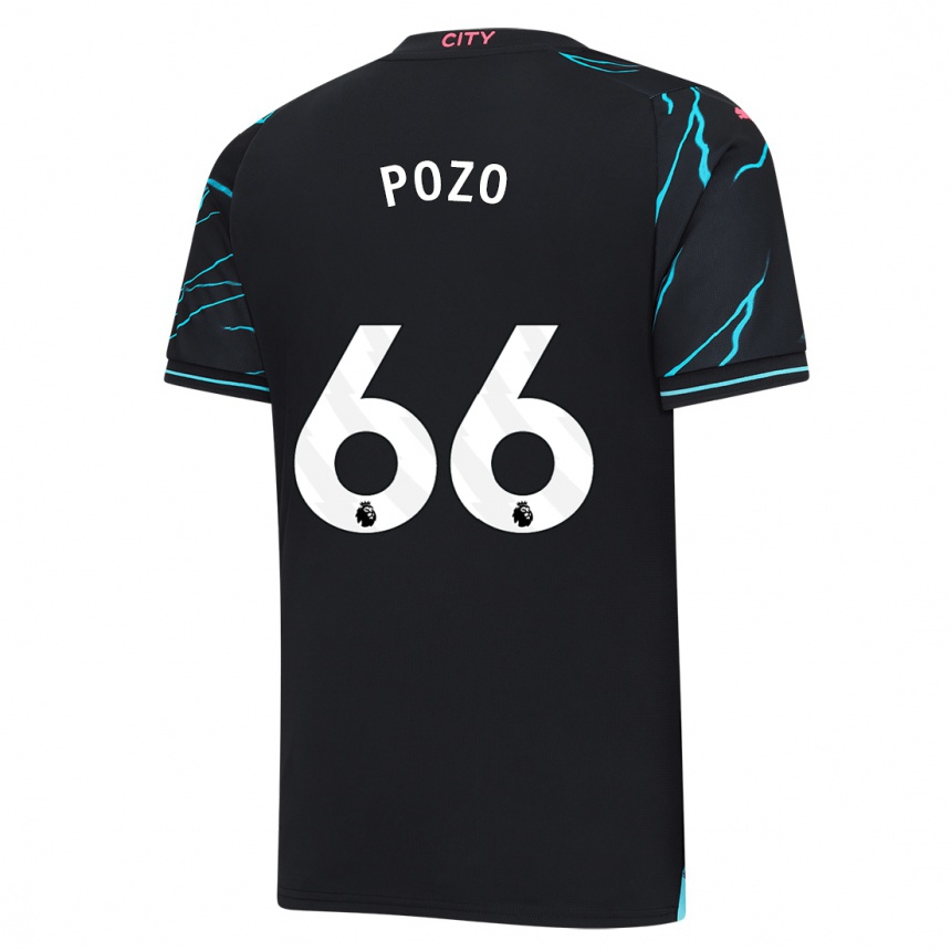 Hombre Fútbol Camiseta Iker Pozo #66 Azul Oscuro Equipación Tercera 2023/24 México