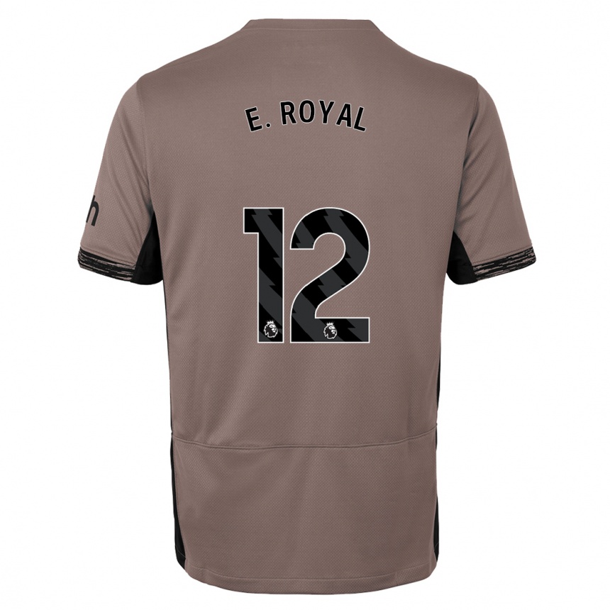 Hombre Fútbol Camiseta Emerson Royal #12 Beige Obscuro Equipación Tercera 2023/24 México