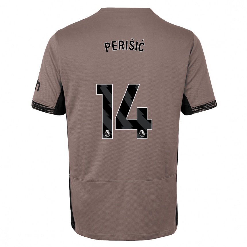 Hombre Fútbol Camiseta Ivan Perisic #14 Beige Obscuro Equipación Tercera 2023/24 México