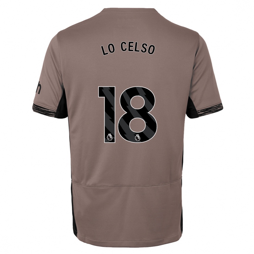 Hombre Fútbol Camiseta Giovani Lo Celso #18 Beige Obscuro Equipación Tercera 2023/24 México