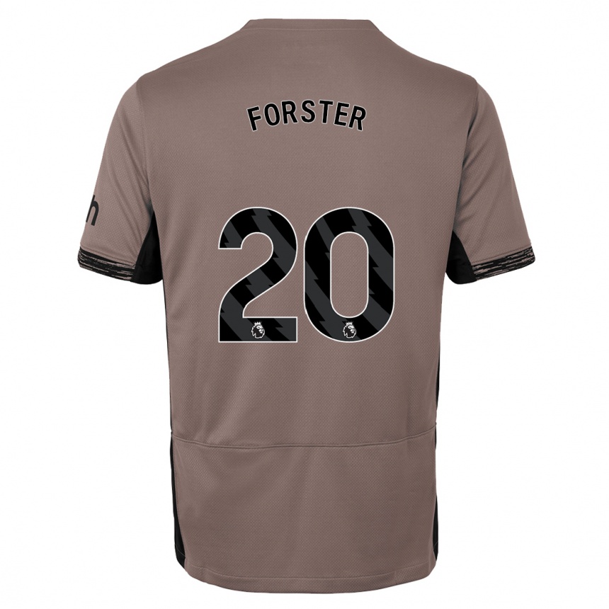 Hombre Fútbol Camiseta Fraser Forster #20 Beige Obscuro Equipación Tercera 2023/24 México