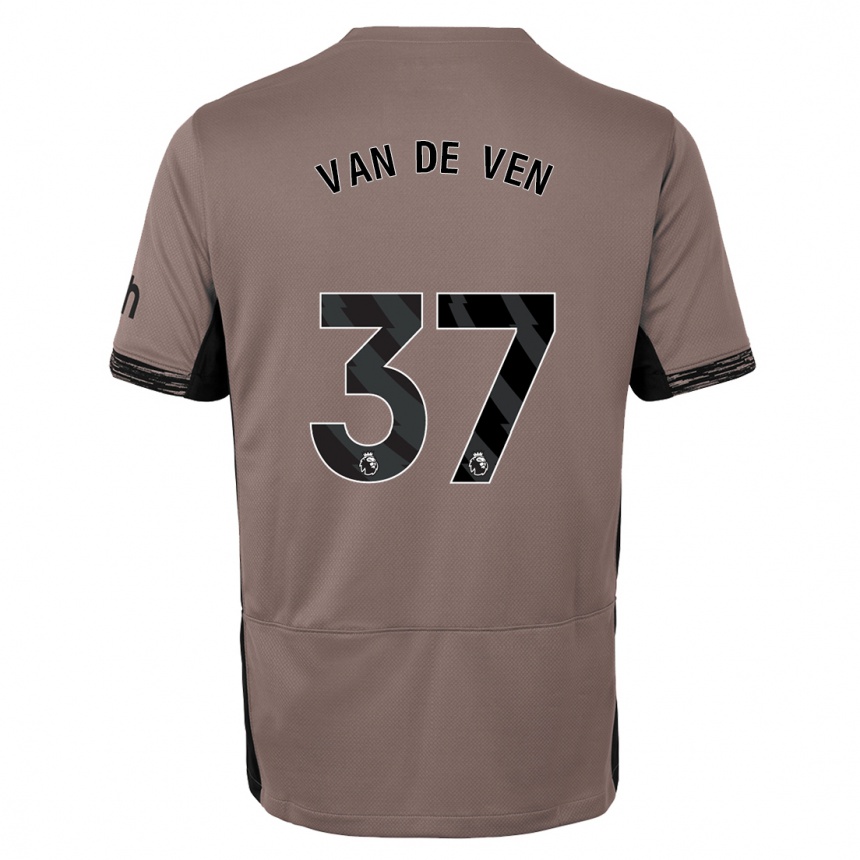 Hombre Fútbol Camiseta Micky Van De Ven #37 Beige Obscuro Equipación Tercera 2023/24 México