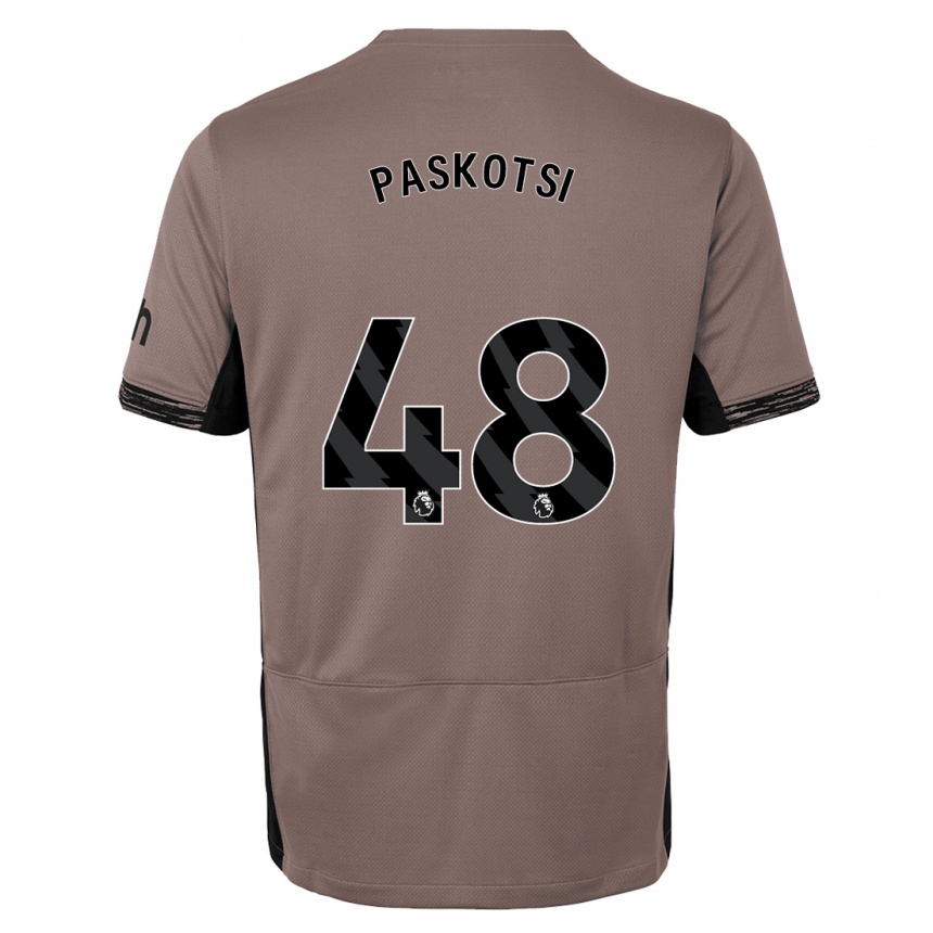 Hombre Fútbol Camiseta Maksim Paskotsi #48 Beige Obscuro Equipación Tercera 2023/24 México