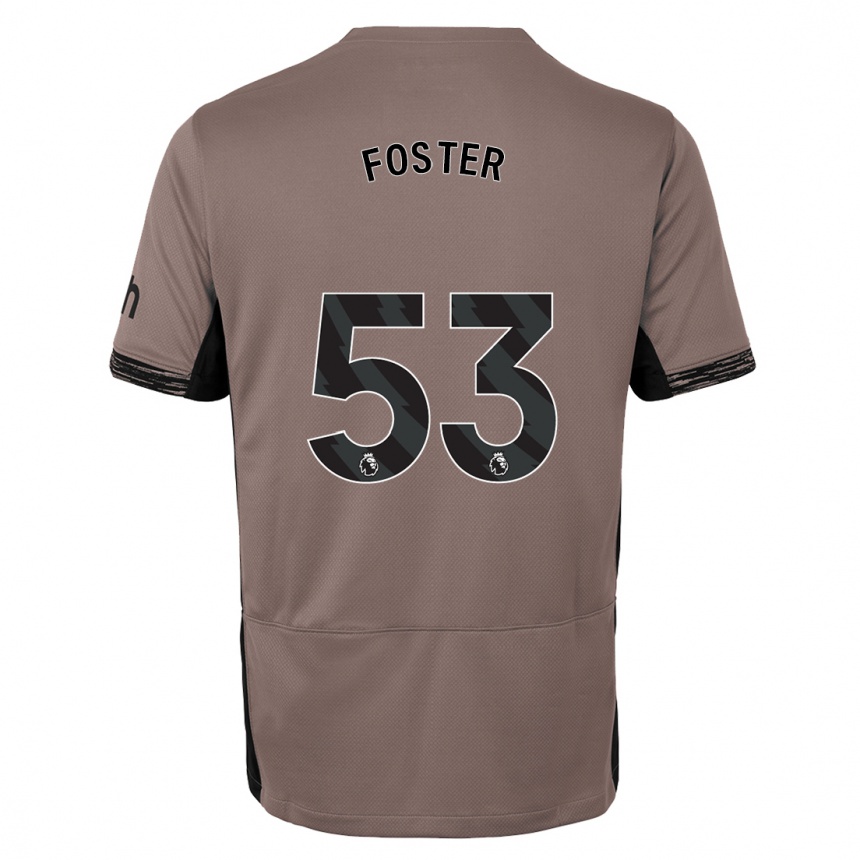 Hombre Fútbol Camiseta Brooklyn Lyons Foster #53 Beige Obscuro Equipación Tercera 2023/24 México