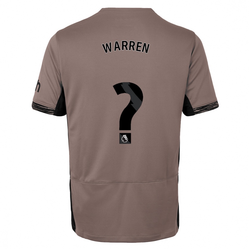 Hombre Fútbol Camiseta Charlie Warren #0 Beige Obscuro Equipación Tercera 2023/24 México