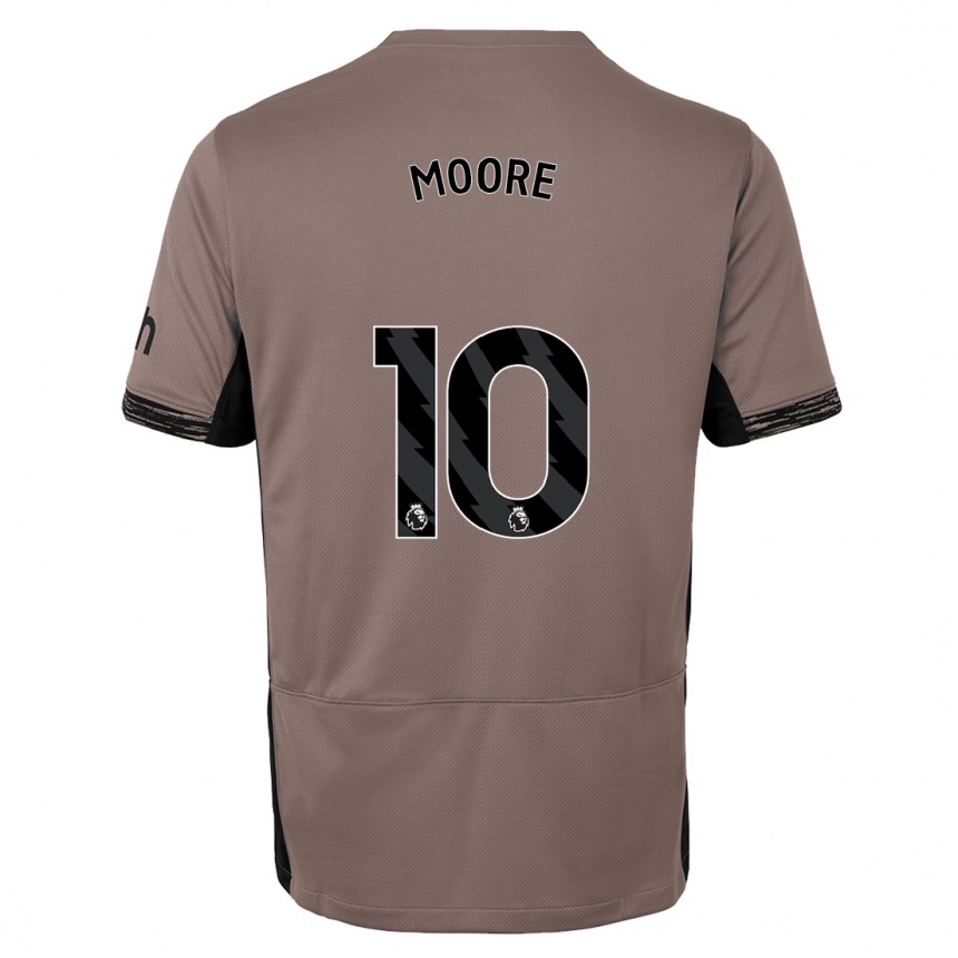 Hombre Fútbol Camiseta Mikey Moore #10 Beige Obscuro Equipación Tercera 2023/24 México