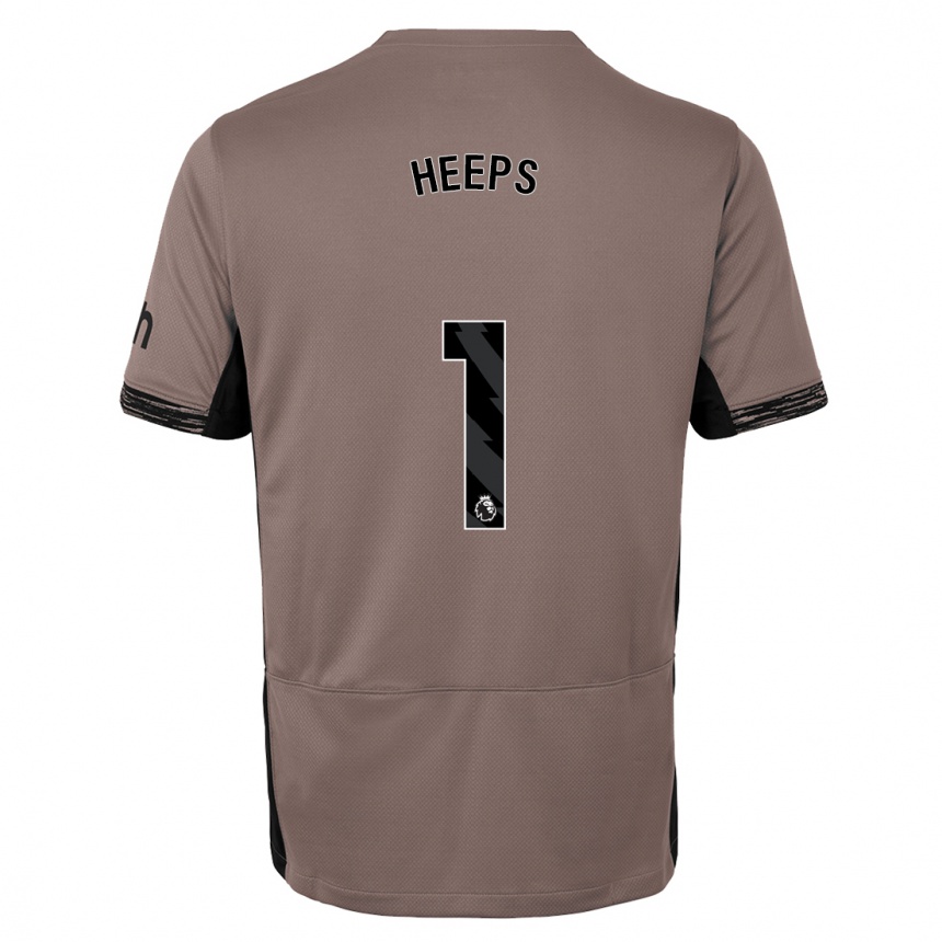 Hombre Fútbol Camiseta Eleanor Heeps #1 Beige Obscuro Equipación Tercera 2023/24 México