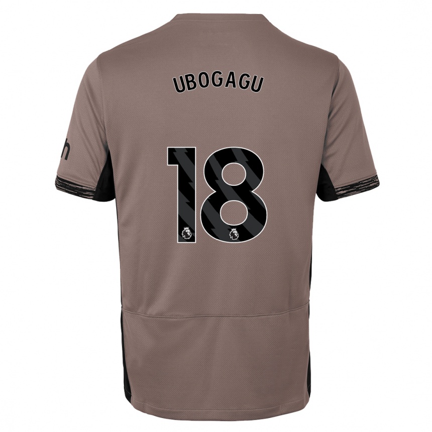 Hombre Fútbol Camiseta Chioma Ubogagu #18 Beige Obscuro Equipación Tercera 2023/24 México